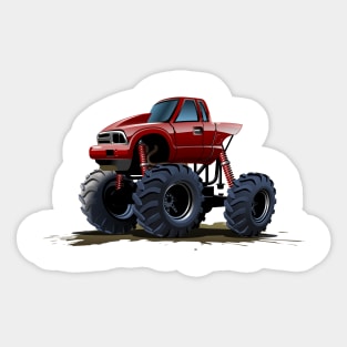 Cartoon Monster Truck Sticker